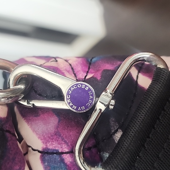 MARC by Marc Jacobs Pretty Nylon Eliz-A-Baby Diaper Bag, Black & Purple Multi - Picture 7 of 14